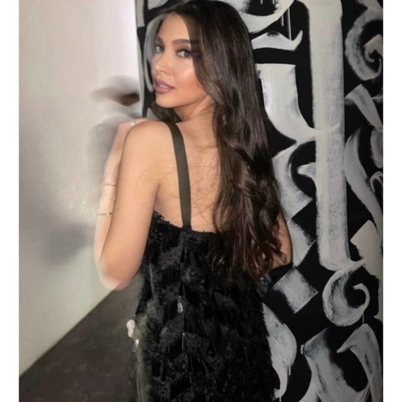 Zara Sequin Strap Mini dress Small Black New with tag - Picture 5 of 12